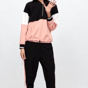 ZARA ***RARE*** tracksuit in Black Pink and White